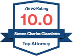 Logo Recognizing Giacoletto Law Firm's affiliation with AVVO Top Attorney
